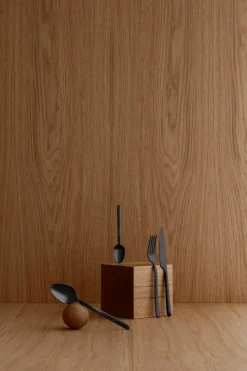 Cucharilla de té STELLA negro, 15 cm