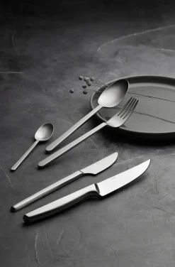 Cuchillo de carne Norm 4 unidades, Acero inoxidable mate
