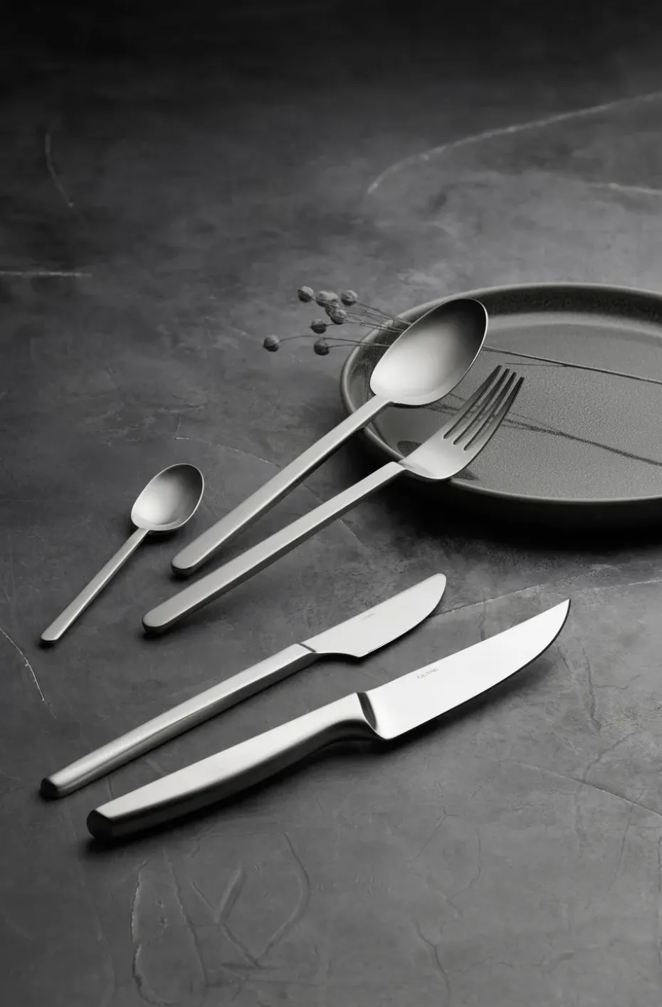 Cuchillo de carne Norm 4 unidades, Acero inoxidable mate