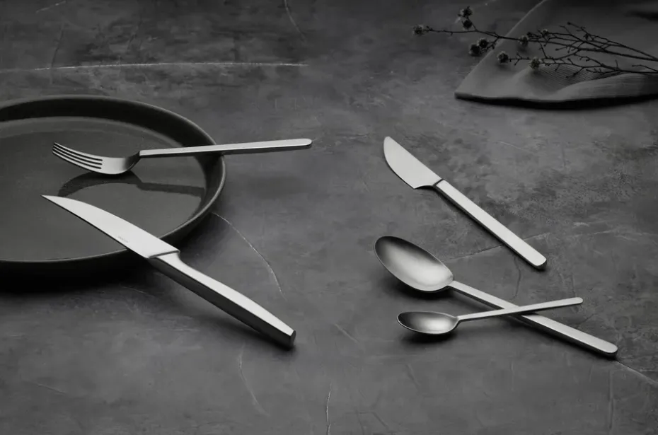 Cuchillo de carne Norm 4 unidades, Acero inoxidable mate