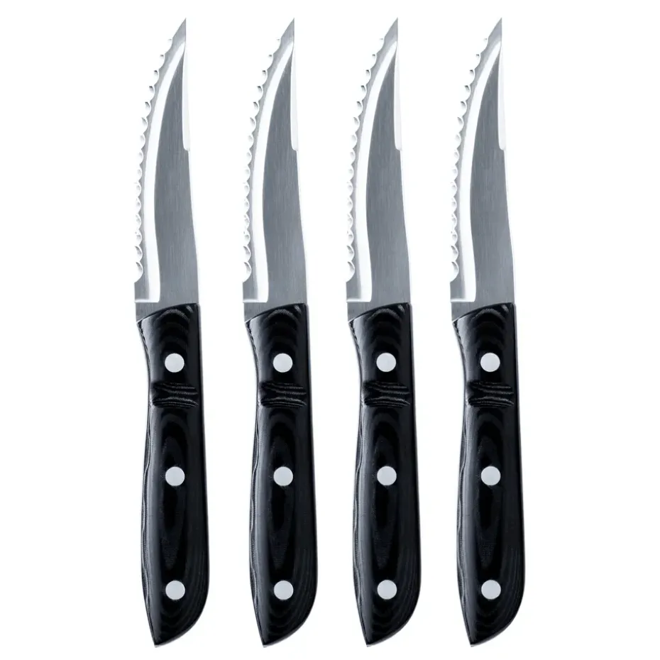 Cuchillo de carne Old Farmer XL Micarta, set de 4