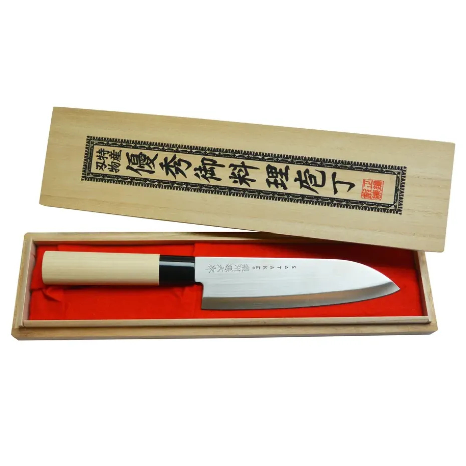 Cuchillo de chef con caja Satake Houcho, 17 cm