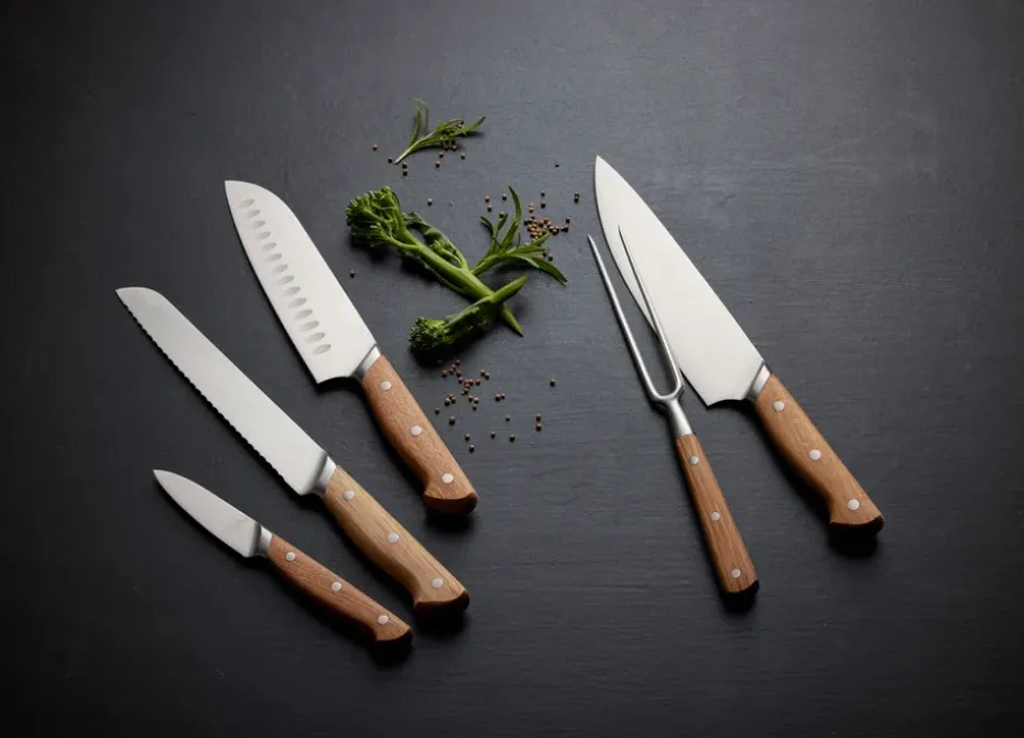 Cuchillo de chef Foresta 33 cm, acero inoxidable-roble
