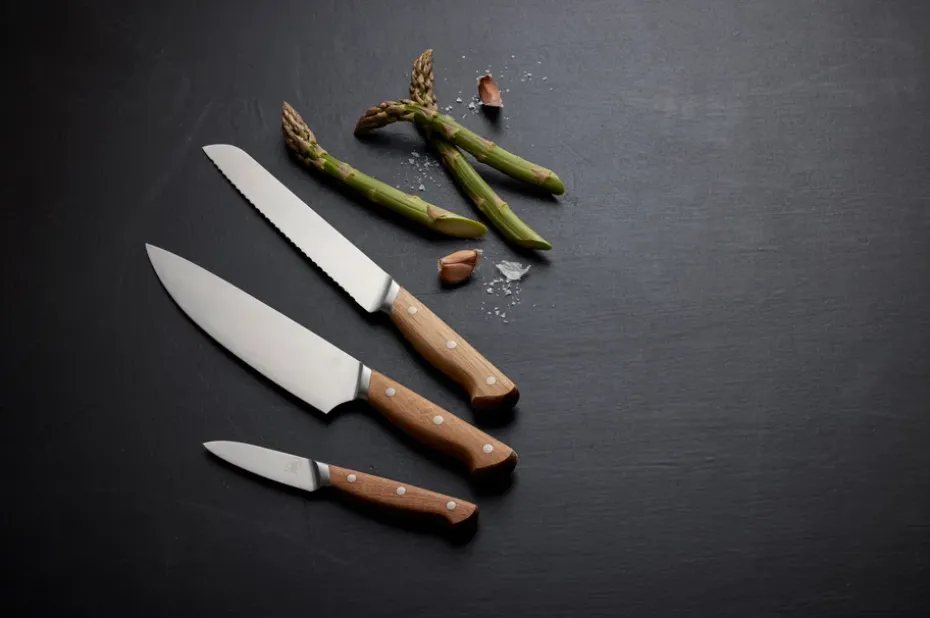 Cuchillo de chef Foresta 33 cm, acero inoxidable-roble