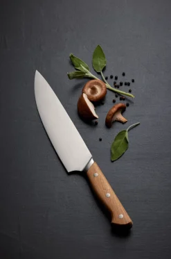 Cuchillo de chef Foresta 33 cm, acero inoxidable-roble