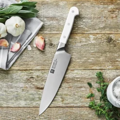 Cuchillo de chef Zwilling Pro le Blanc 18 cm, Blanco-acero inoxidable