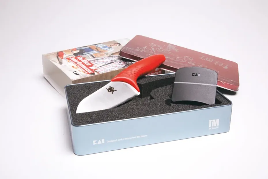 Cuchillo de cocina para niños Kai, rojo-cromo