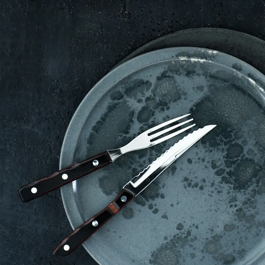 Cuchillo de mesa Old Farmer, madera-acero inoxidable