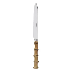 Cuchillo de mesa Panda, acero inoxidable-bambú
