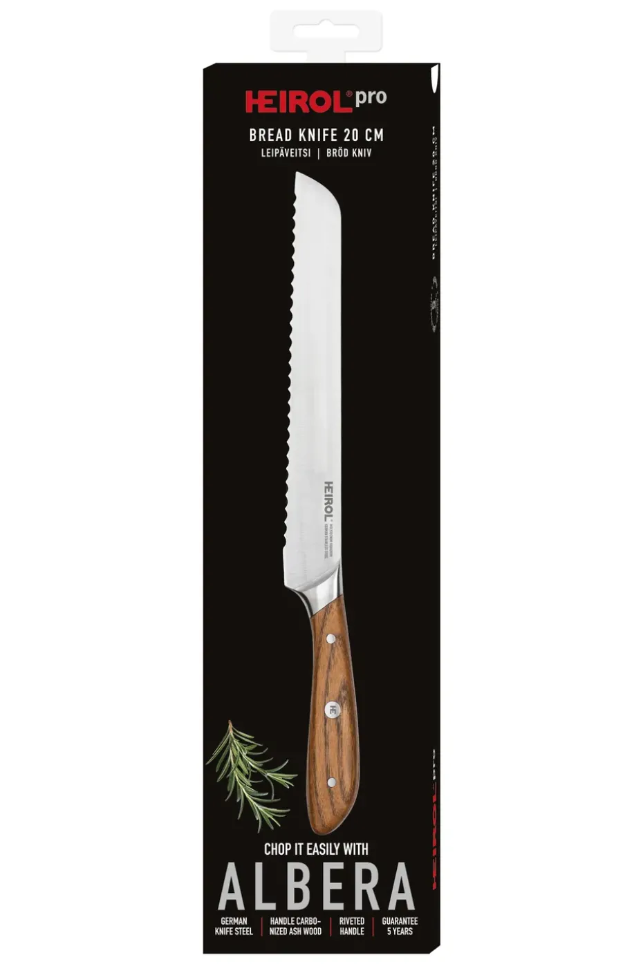 Cuchillo de pan Heirol albera, 20 cm