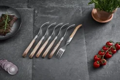 Cuchillo de parrilla Laguiole By Hâws, pack de 6, Roble