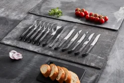 Cuchillo de parrilla Laguiole By Hâws, pack de 6, Madera negra