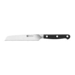 Cuchillo dentado universal Zwilling Pro 13 cm, Negro-acero inoxidable