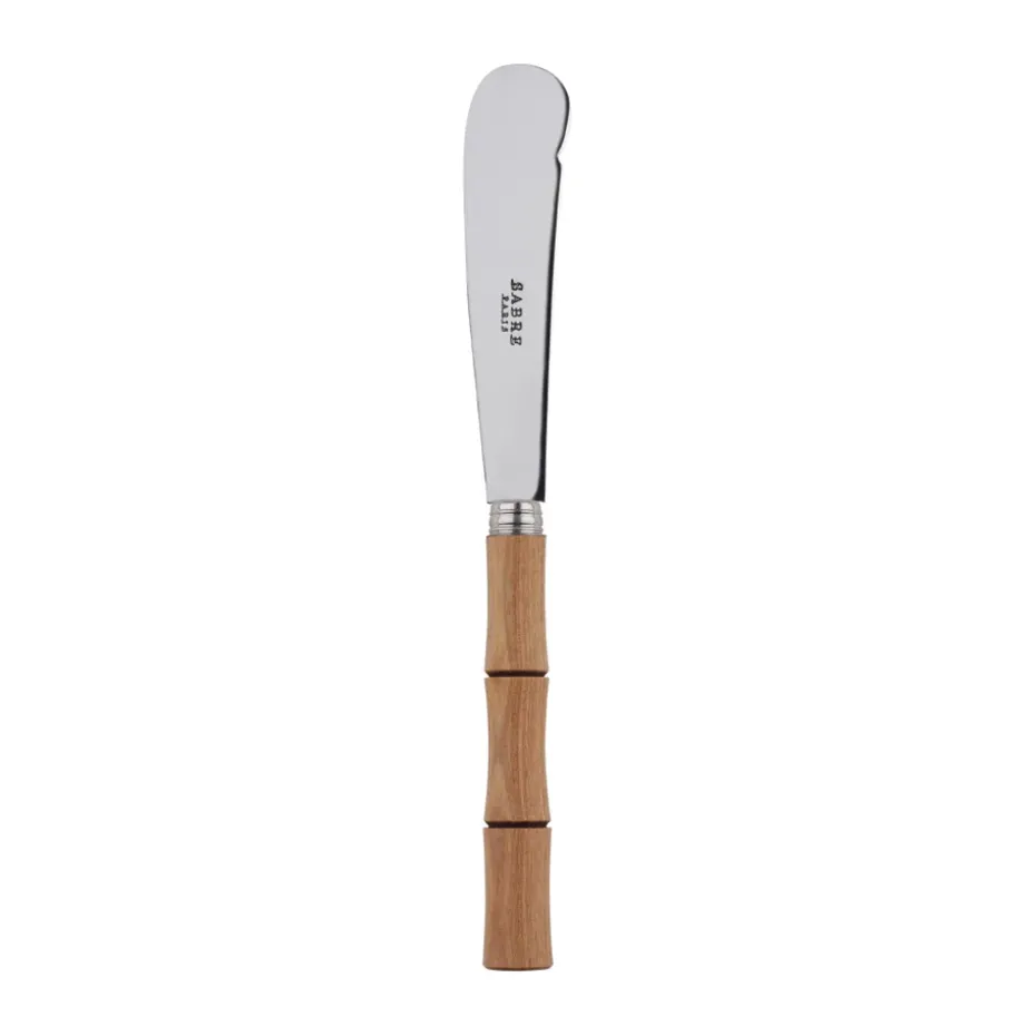 Cuchillo para mantequilla Bamboo shape 16 cm, Madera clara laminada