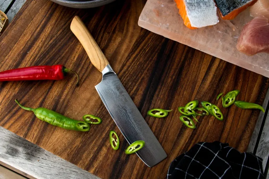 Cuchillo para verduras Satake Kaizen Nakiri, 16 cm