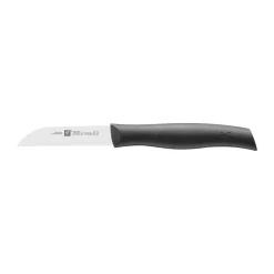Cuchillo recto para verduras Zwilling Twin grip 8 cm, Negro-acero inoxidable