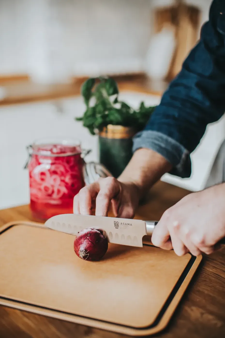 Cuchillo Santoku Asama 18 cm, Acero inoxidable
