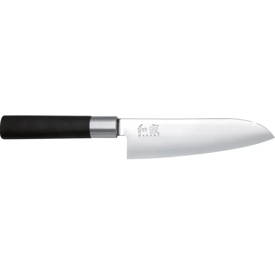 Cuchillo santoku Kai Wasabi Black, 16,5 cm