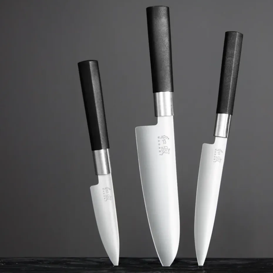 Cuchillo santoku Kai Wasabi Black, 16,5 cm