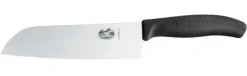 Cuchillo santoku Swiss Classic caja de regalo, Negro