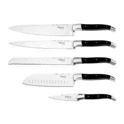 Cuchillos de chef Laguiole By Hâws, 5 piezas, Madera negra