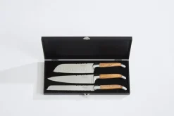 Cuchillos de chef Laguiole By Hâws, 3 piezas, Oliva