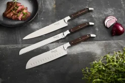Cuchillos de chef Laguiole By Hâws, 3 piezas, Wengué