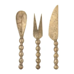 Cuchillos de queso Haolin, 3 piezas, Latón