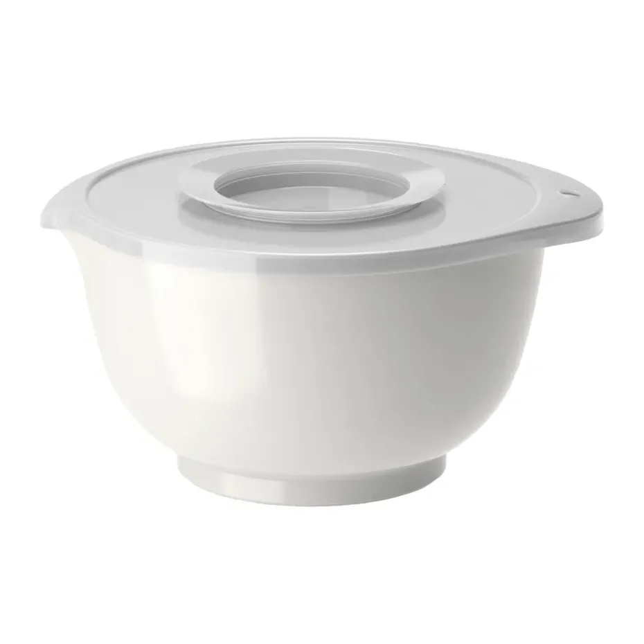 Cuenco Margrethe 3 L con tapa batidora, Blanco