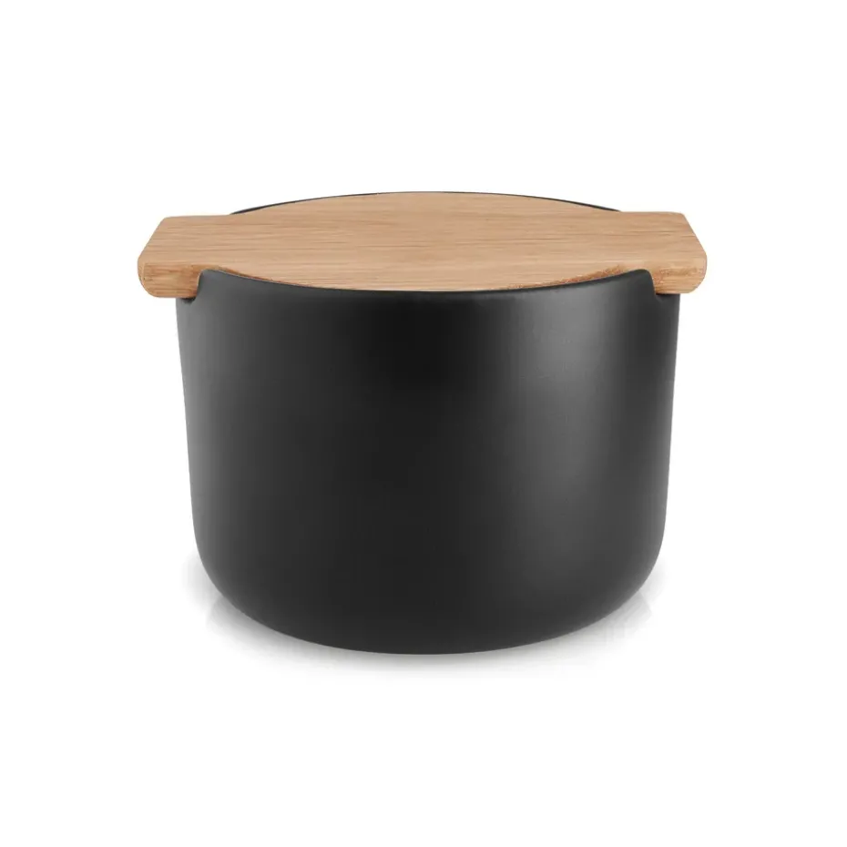 Cuenco salero con tapa Nordic Kitchen, negro
