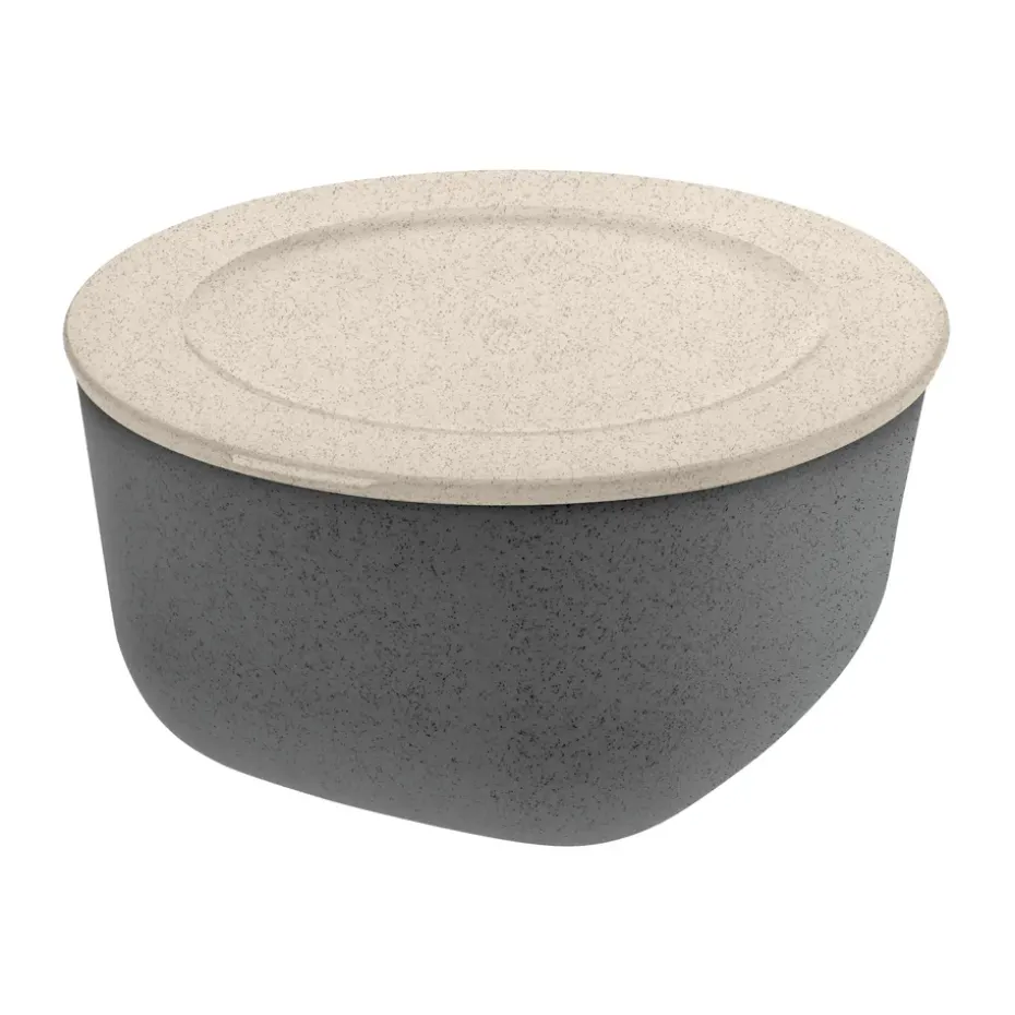 Cuenco/tazón Connect con tapa 2 L, termoplástico biocircular, Nature ash grey
