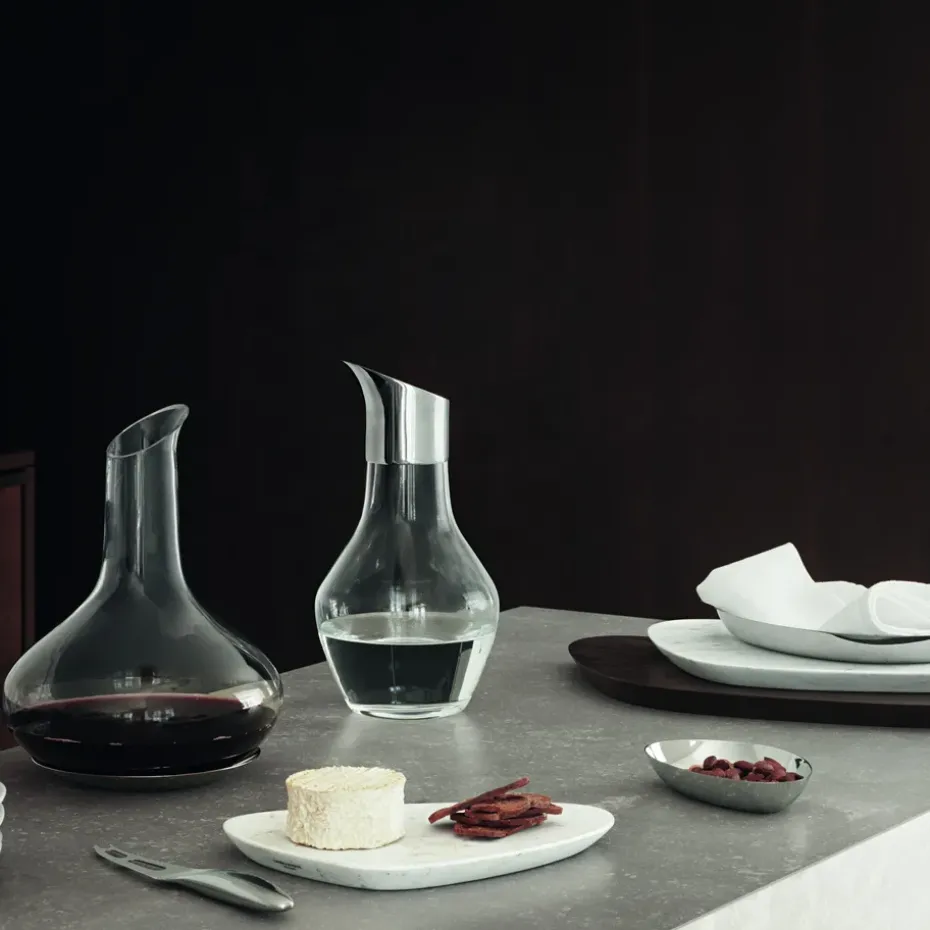 Decantador de vino con plato Sky, 0,75 l