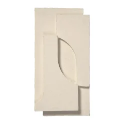 Decoración de pared Serif Relief S, Off white