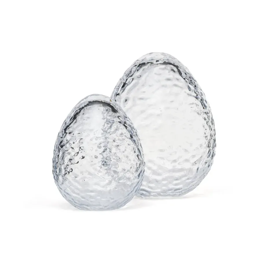 Decoración Gry huevo 12 cm, Clear