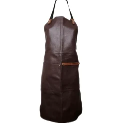 Delantal de cuero Ørskov Gourmet, chocolate