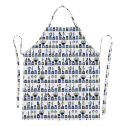 Delantal Persons kryddskåp estampado pequeño, Azul