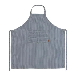 Delantal Striped denim, Blue