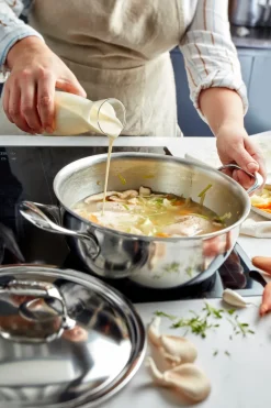 Demeyere Atlantis 7 sartén para servir de acero inoxidable, 4,8 L