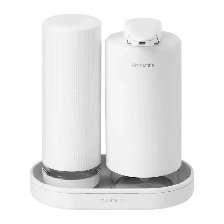Dispensador de jabón / detergente SinkStyle, set, Mineral Fresh White