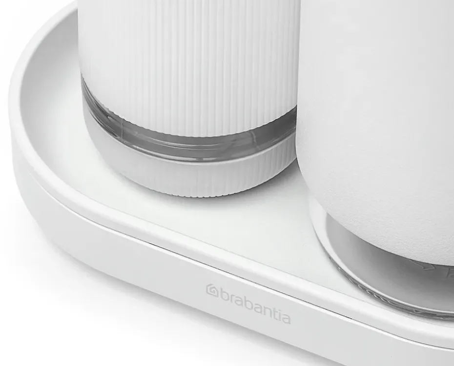 Dispensador de jabón / detergente SinkStyle, set, Mineral Fresh White