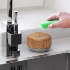 Dispensador de jabón de cocina Bosign, Estamapdo madera clara / Gris claro
