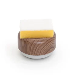 Dispensador de jabón de cocina Bosign, decoración de madera oscura