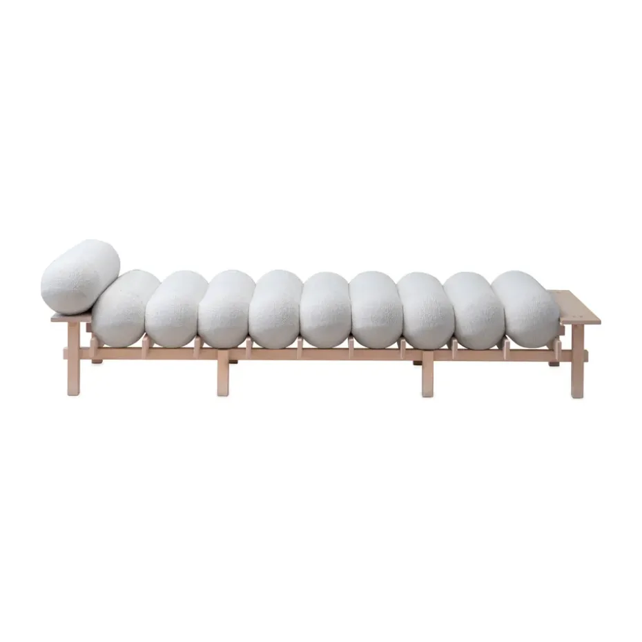 Diván Dag, Haya-Barnum bouclé 01 Off white