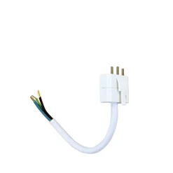 Enchufe de lámpara DCL, blanco, con cable de 15 cm