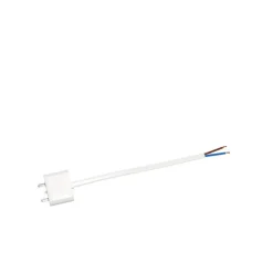 Enchufe de lámpara DCL, blanco, con cable 18 cm, sin conexión a tierra