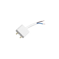 Enchufe de techo DCL sin tierra, blanco