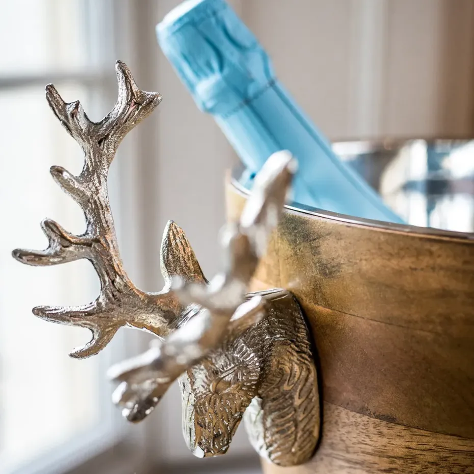Enfriador de botellas Huntsman ciervo madera mango, 20 cm