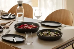 Ensaladera Nordic Kitchen baja negro, Ø28 cm