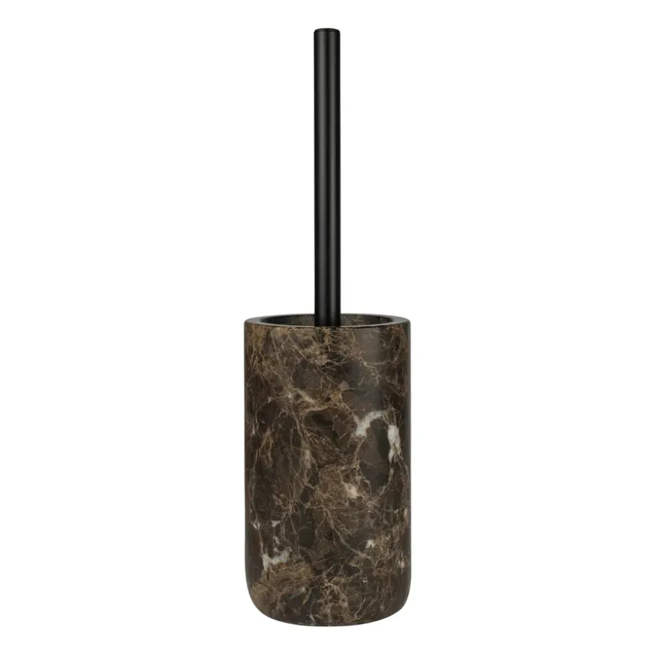 Escobilla de baño Marble 36 cm, Marrón