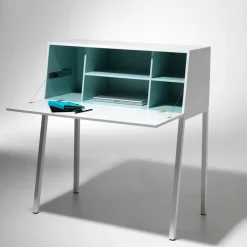 Escritorio Mormor, Lacado blanco, lacado blanco